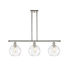 Luminaire îlot 3 lumières 36" en verre d'eau Innovations Lighting Athens - Abat-jour 8"