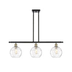 Luminaire îlot 3 lumières 36" en verre d'eau Innovations Lighting Athens - Abat-jour 8"