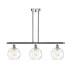 Luminaire îlot 3 lumières 36" en verre d'eau Innovations Lighting Athens - Abat-jour 8"