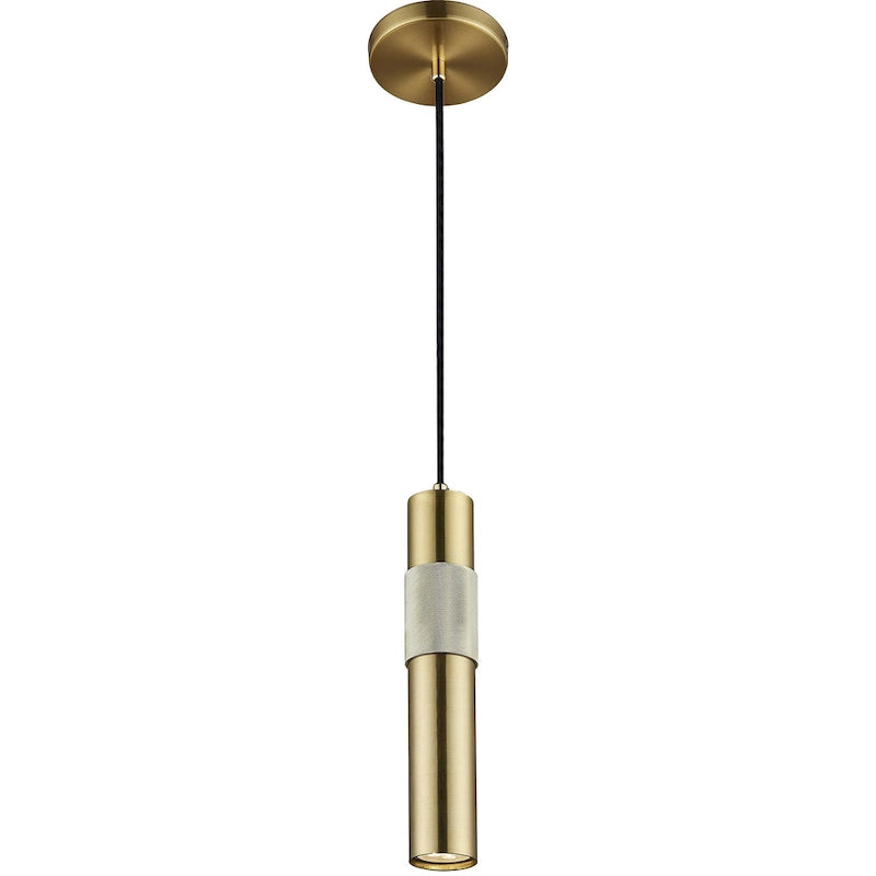 Dainolite Passwell Modern and Contemporary 1 Light Halogen Pendant Aged Brass