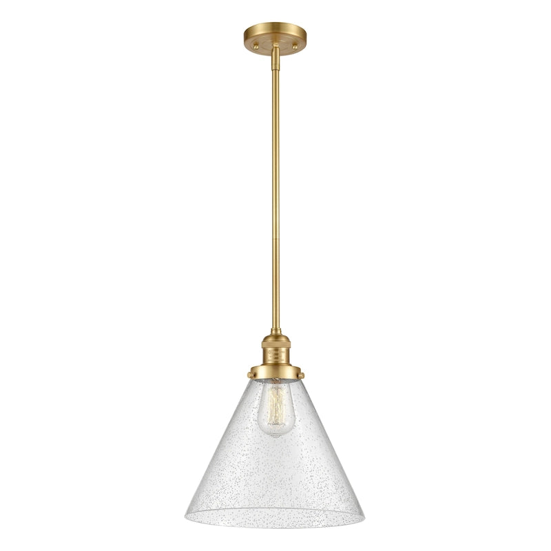 Suspension miniature Franklin Restoration Cone d'Innovations Lighting - 1 lumière, tige de 12 pouces