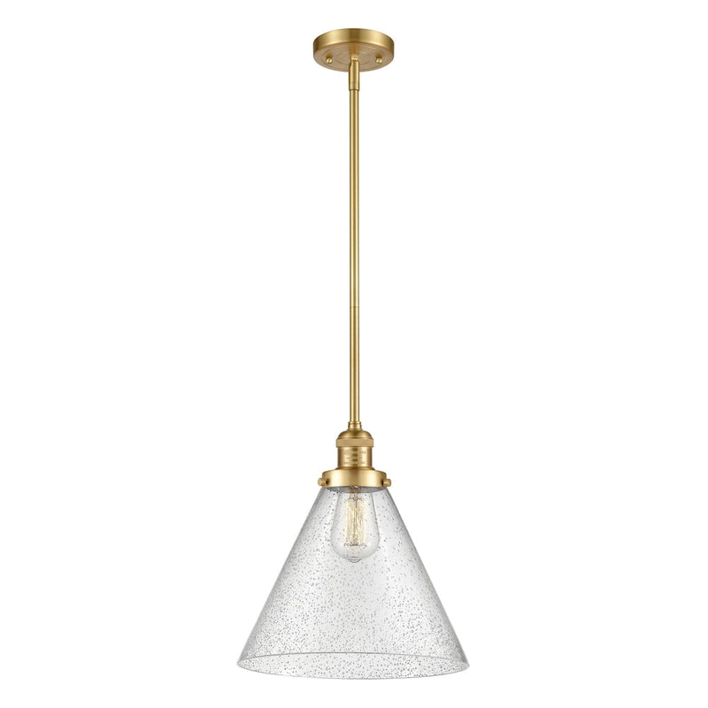 Suspension miniature Franklin Restoration Cone d'Innovations Lighting - 1 lumière, tige de 12 pouces