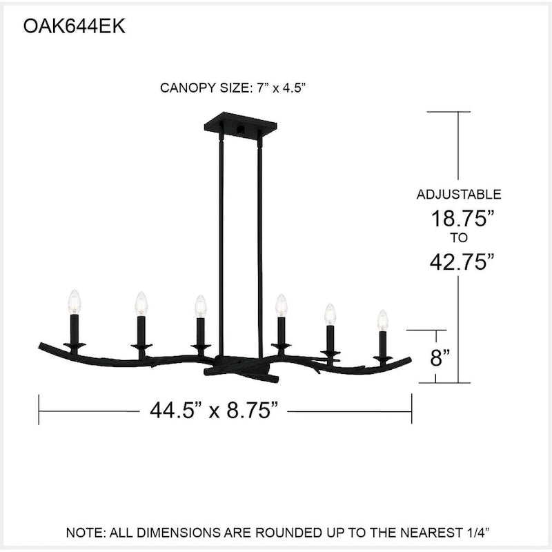 Oakley 6-Light Earth Black Island Light