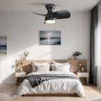 Ventilateur de plafond LED 23 pouces à intensité variable avec télécommande et moteur CC réversible - Non disponible