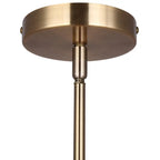 Suspension AUREA 60 watts, 1 lumière, dorée, style moderne du milieu du siècle, avec abat-jour en métal doré