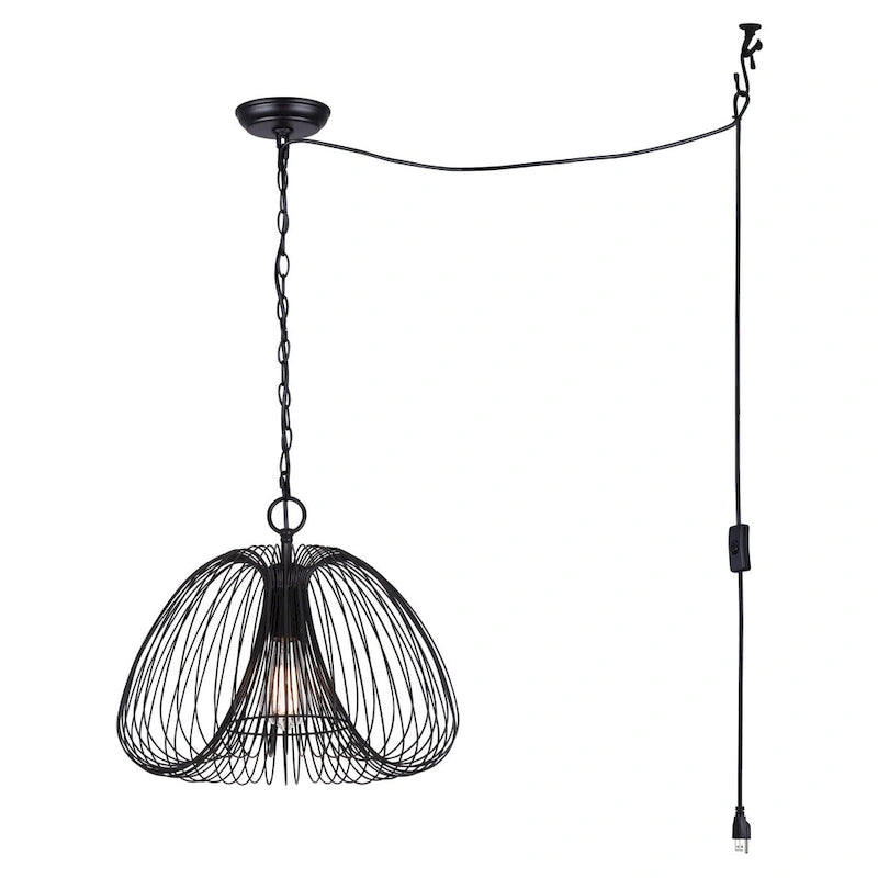 STOCKHOLM 1 Light Pendant, Black Finish