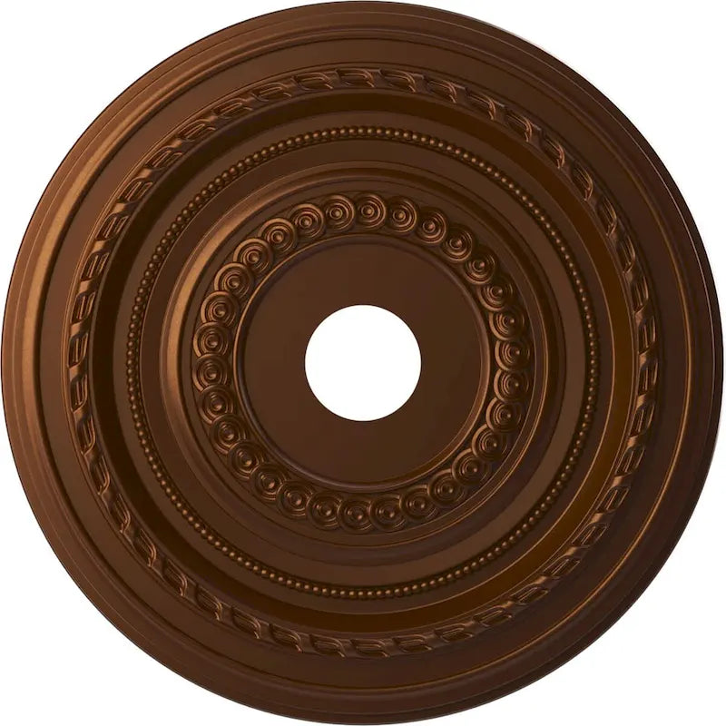 Rosace de plafond Cole en PVC thermoformé, diamètre intérieur 3 1/2 po