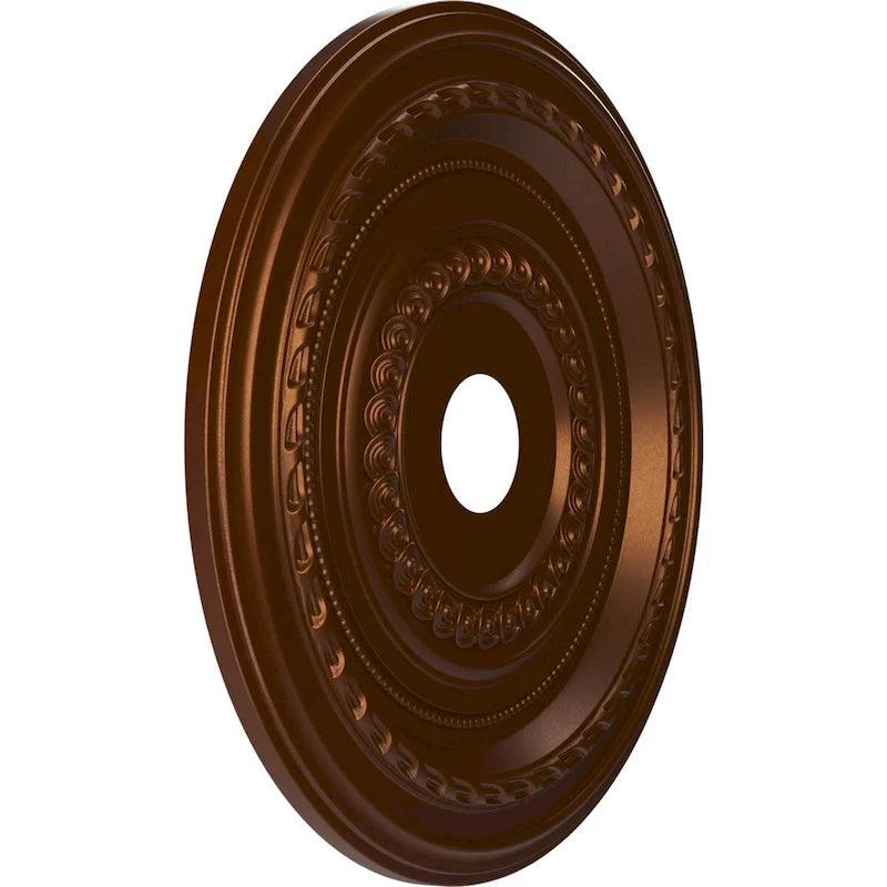 Rosace de plafond Cole en PVC thermoformé, diamètre intérieur 3 1/2 po