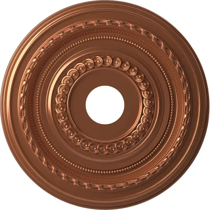 Rosace de plafond Cole en PVC thermoformé, diamètre intérieur 3 1/2 po