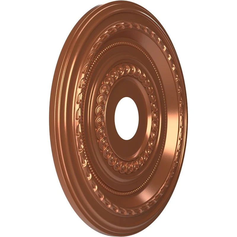 Rosace de plafond Cole en PVC thermoformé, diamètre intérieur 3 1/2 po