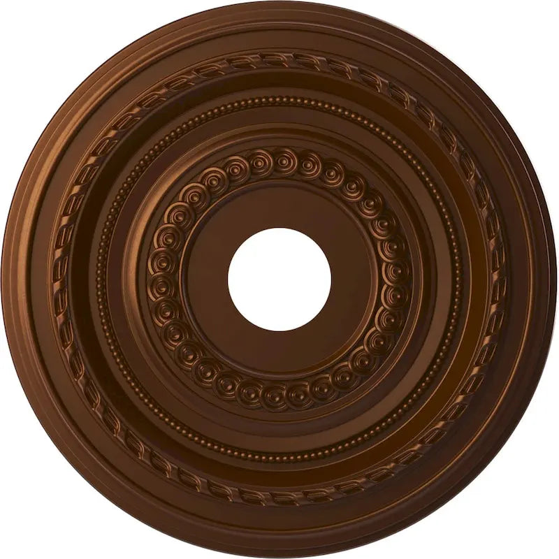 Rosace de plafond Cole en PVC thermoformé, diamètre intérieur 3 1/2 po