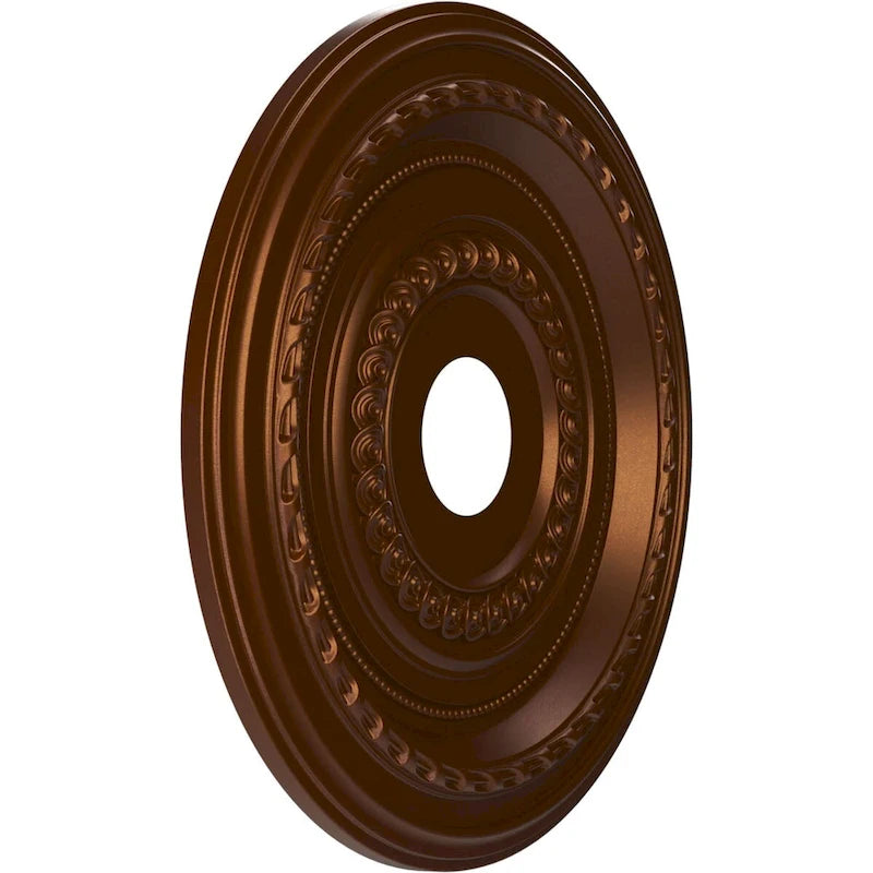 Rosace de plafond Cole en PVC thermoformé, diamètre intérieur 3 1/2 po