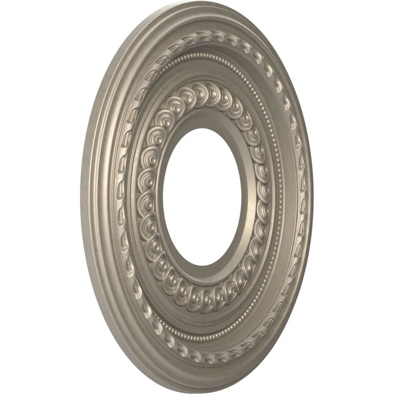 Rosace de plafond Cole en PVC thermoformé, diamètre intérieur 3 1/2 po