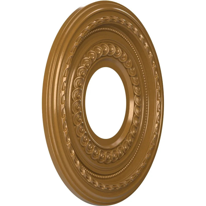 Rosace de plafond Cole en PVC thermoformé, diamètre intérieur 3 1/2 po