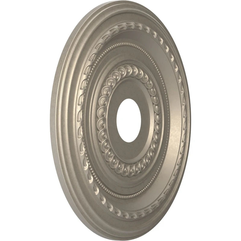 Rosace de plafond Cole en PVC thermoformé, diamètre intérieur 3 1/2 po