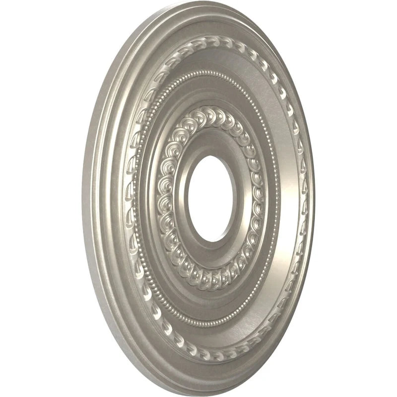 Rosace de plafond Cole en PVC thermoformé, diamètre intérieur 3 1/2 po