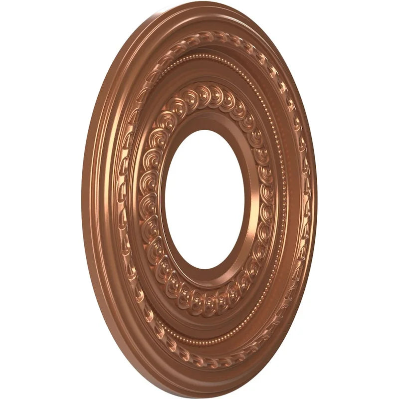 Rosace de plafond Cole en PVC thermoformé, diamètre intérieur 3 1/2 po