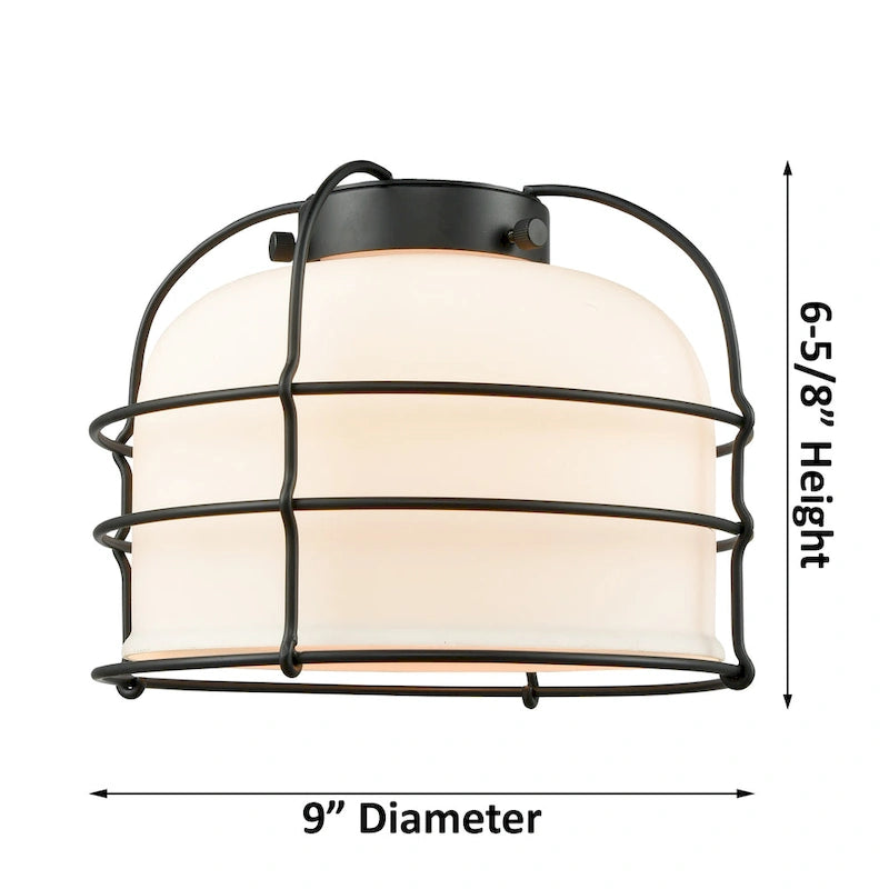 Suspension Innovations Lighting Bell Cage - 1 lumière 9 Mini