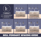 Suspension Innovations Lighting Bell Cage - 1 lumière 9 Mini