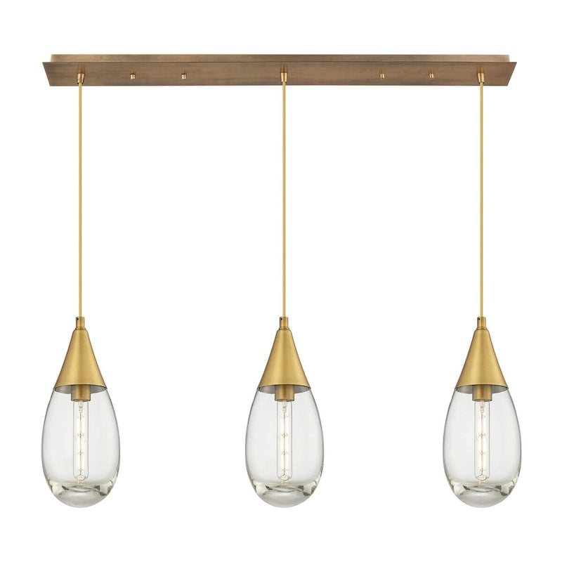 Innovations Lighting Malone - 3 Light 6  Cord Hung Linear Pendant