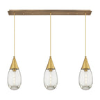 Innovations Lighting Malone - 3 Light 6  Cord Hung Linear Pendant