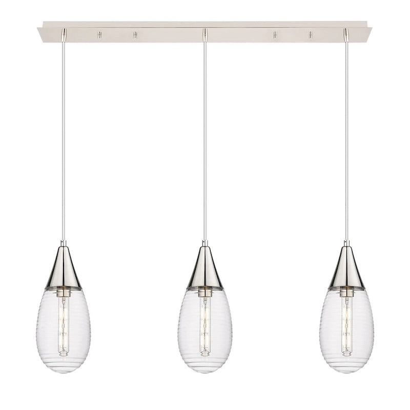 Suspension linéaire Malone à 3 lumières et 6 câbles - Innovations Lighting