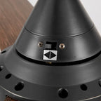 Ventilateur de plafond avec éclairage LED intégré de 48 pouces et pales en ABS imitation bois brun