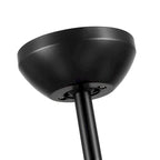 Ventilateur de plafond avec éclairage LED intégré de 48 pouces et pales en ABS imitation bois brun