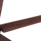 Ventilateur de plafond avec éclairage LED intégré de 48 pouces et pales en ABS imitation bois brun