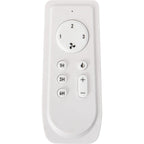 Ventilateur de plafond avec éclairage LED intégré de 48 pouces et pales en ABS imitation bois brun