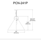 Suspension à incandescence à 1 lumière, noir mat avec abat-jour blanc