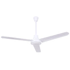 48  White Industrial Ceiling Fan Indoor Fan with DC Motor for Gyms, Schools & Workshops