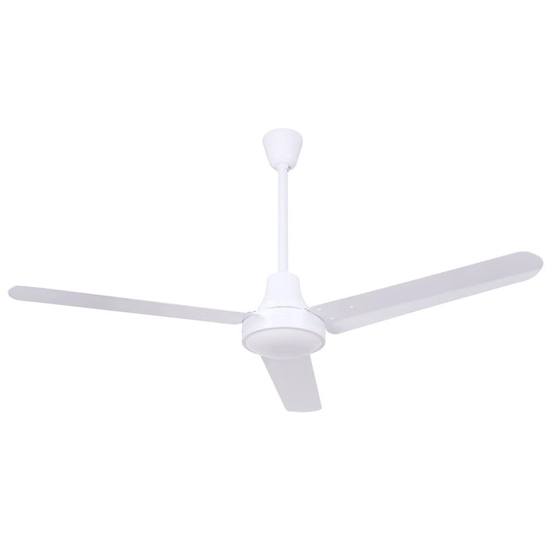 48  White Industrial Ceiling Fan Indoor Fan with DC Motor for Gyms, Schools & Workshops