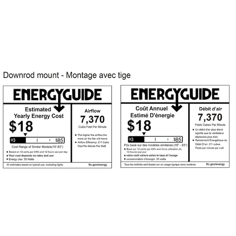 Ventilateur de plafond industriel blanc de 48 pouces avec moteur CC pour salles de sport, écoles et ateliers