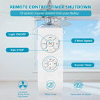 Ventilateur de plafond 52" à double pale en bois et cristal avec télécommande