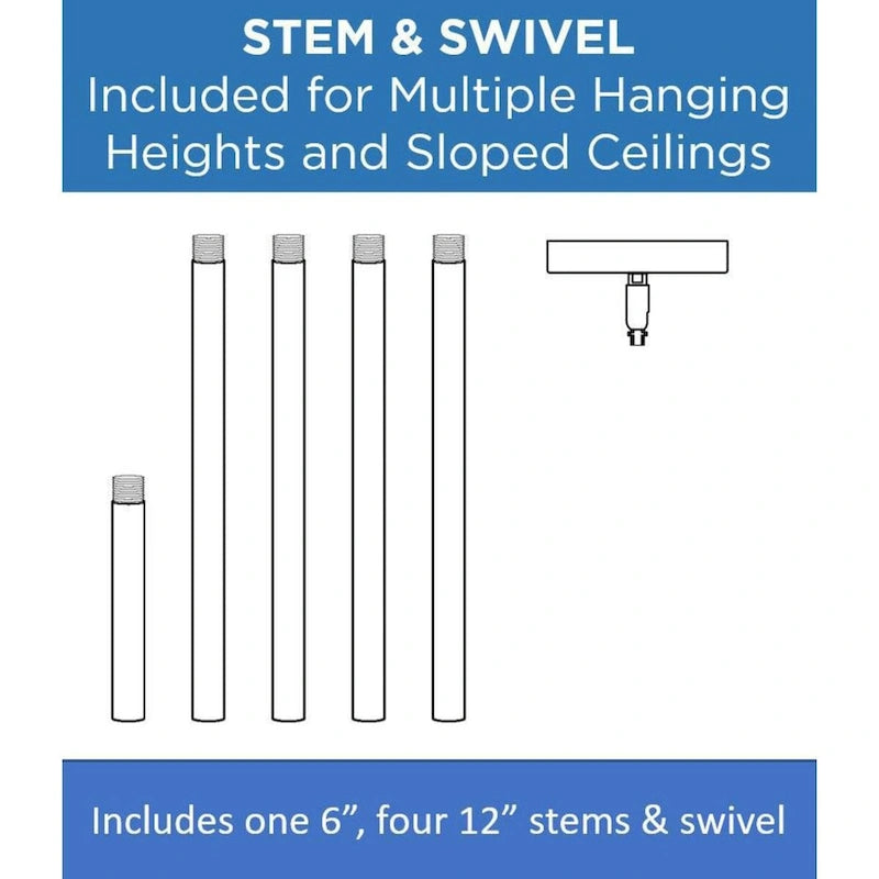 Suspension contemporaine Carillon Collection à une lumière, finition nickel brossé, grand format - 38 cm x 38 cm x 53 cm