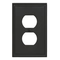 Mulholland 1 Receptacle Black Bronze Wall Plate - 1 Receptacle