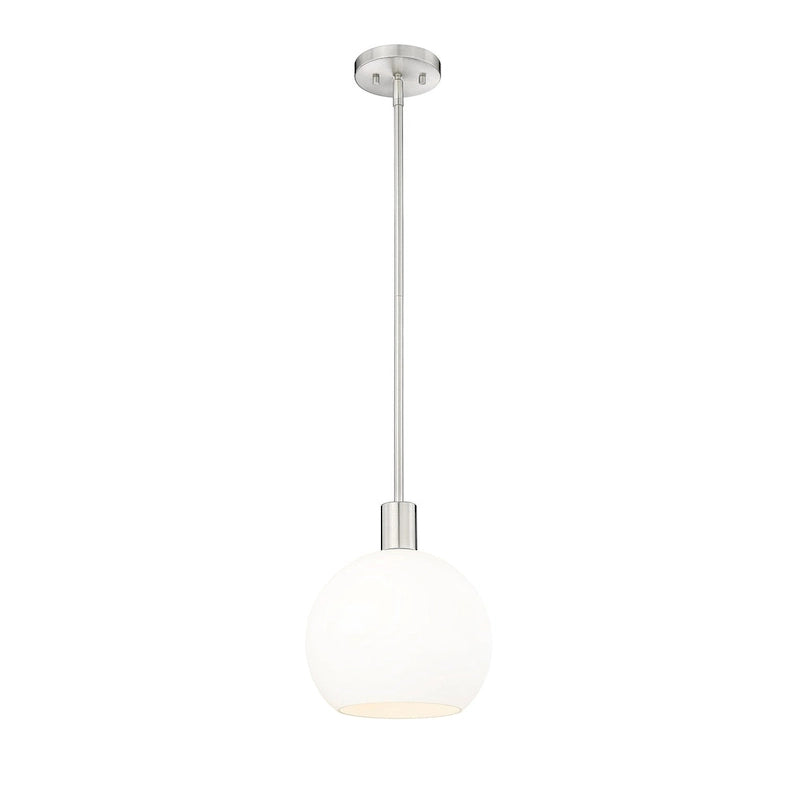 Margo 1 Light 9.75 inch Brushed Nickel Pendant Light.