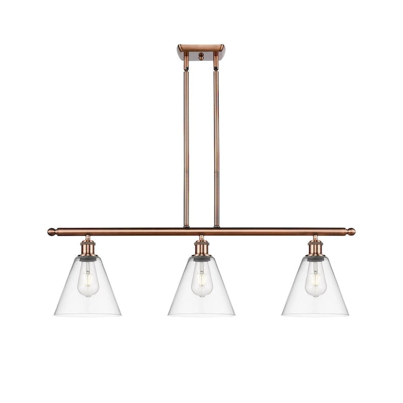 Innovations Lighting Berkshire - Applique murale suspendue à 3 lampes et tige de 36 pouces