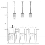 Suspension miniature Uolla Modern Glam en laiton et verre texturé, 1 lumière, pour chambre à coucher - D6,9 x H11,4