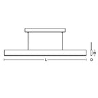 Suspension linéaire LED Stealth 36 - 120-277 V