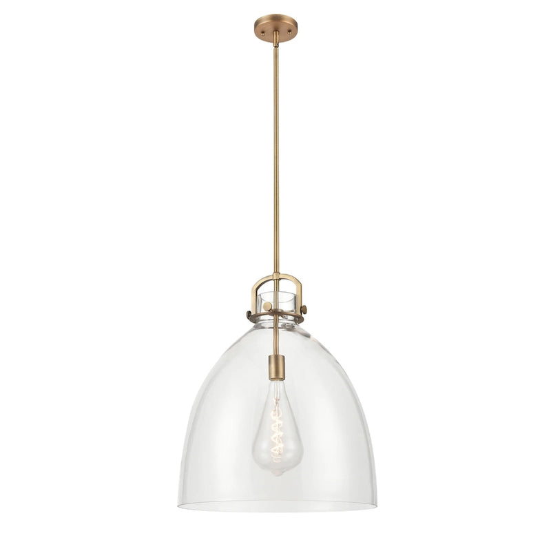 Innovations Lighting Newton Bell - 1 Light 18  Stem Hung Pendant