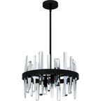 Regal 8-Light Matte Black Pendant Light