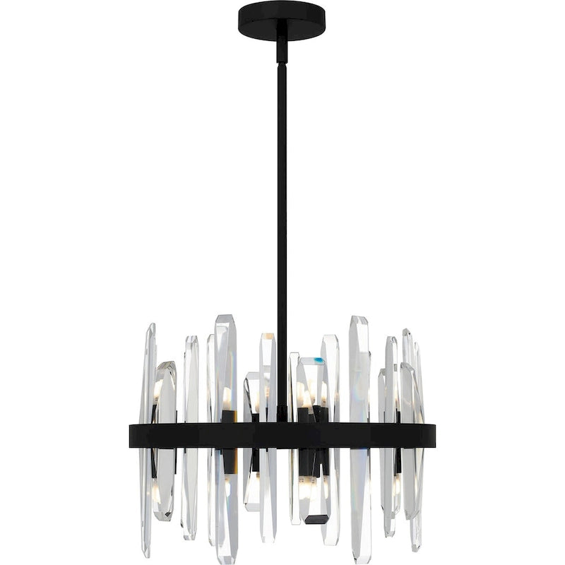 Suspension Regal à 8 lumières noir mat