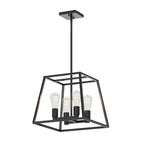 Artika Carter Square Chandelier, Black