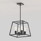 Lustre carré Artika Carter, noir