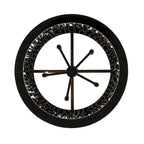 Suspension Estela à 5 lumières - Noir mat/Or français