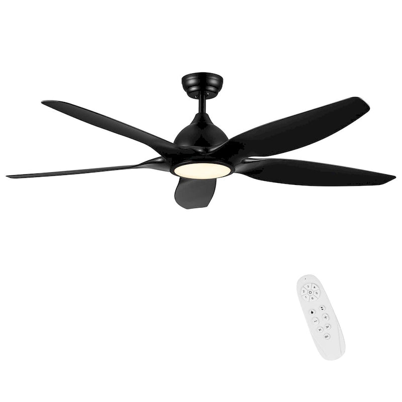 Ventilateur de plafond avec éclairage et télécommande (60 pouces)