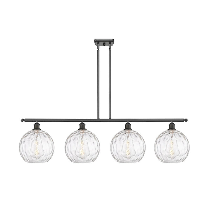 Luminaire îlot Innovations Lighting Athens Water Glass à 4 lampes