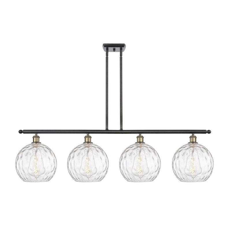 Luminaire îlot Innovations Lighting Athens Water Glass à 4 lampes